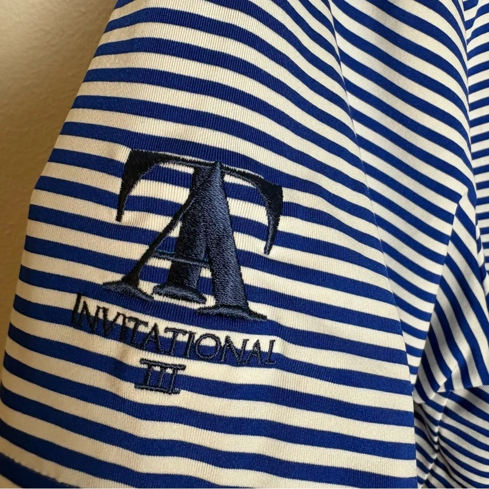 RLX Ralph Lauren Sport Blue and White Striped Golf Polo Shirt Size XL‎ Men’s - Picture 11 of 11